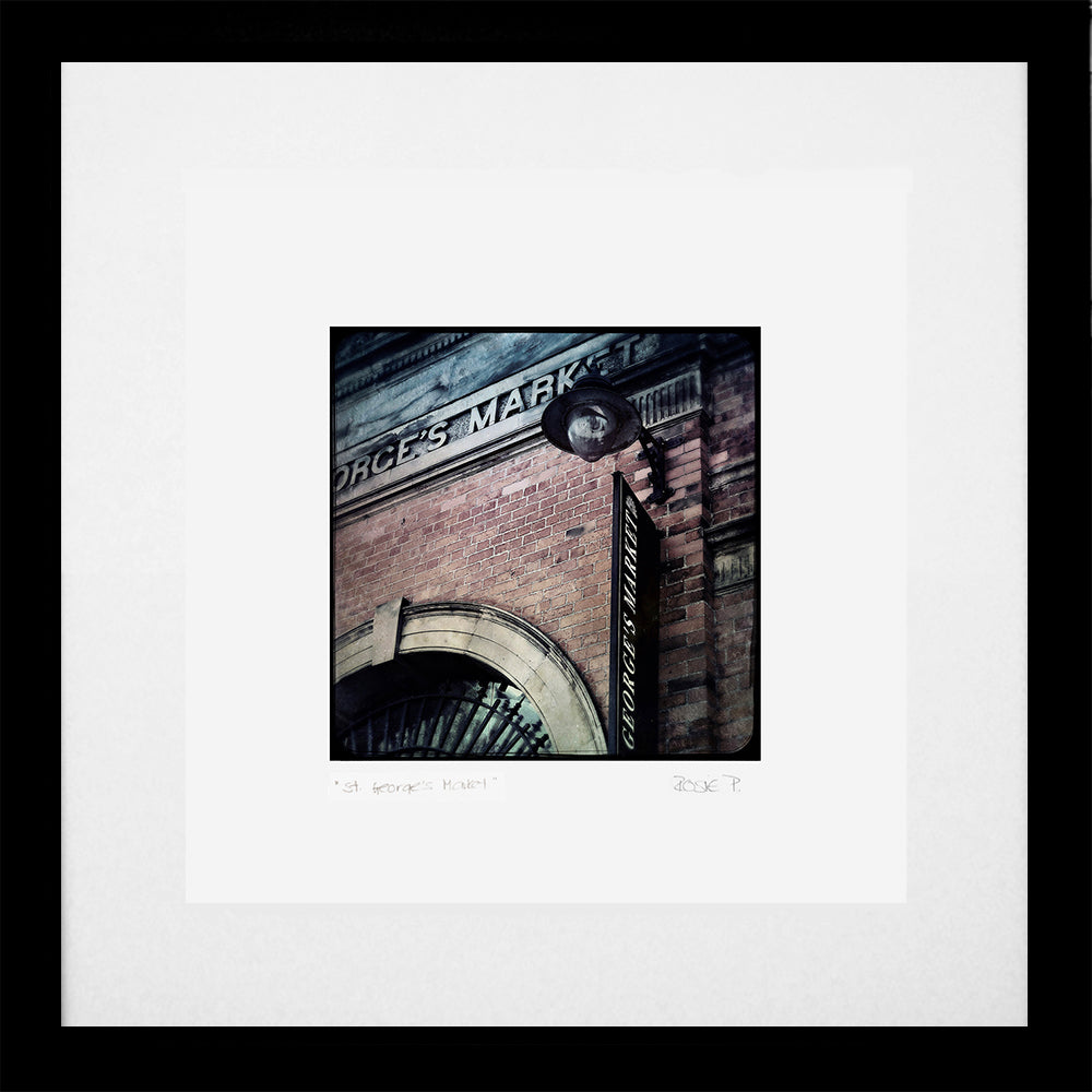 Belfast - St George's Market Black Frame (With Mount)