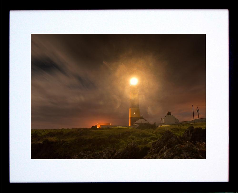Co Down - St John's Lighthouse Black Frame
