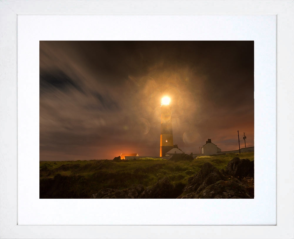 Co Down - St John's Lighthouse White Frame