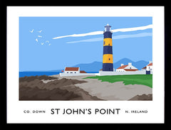 Co Down - St John's Point Frame Black 40x30 No Mount
