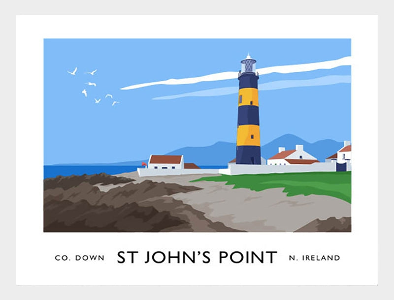 Co Down - St John's Point Frame White 40x30 No Mount