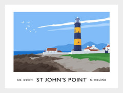 Co Down - St John's Point Frame White 40x30 No Mount