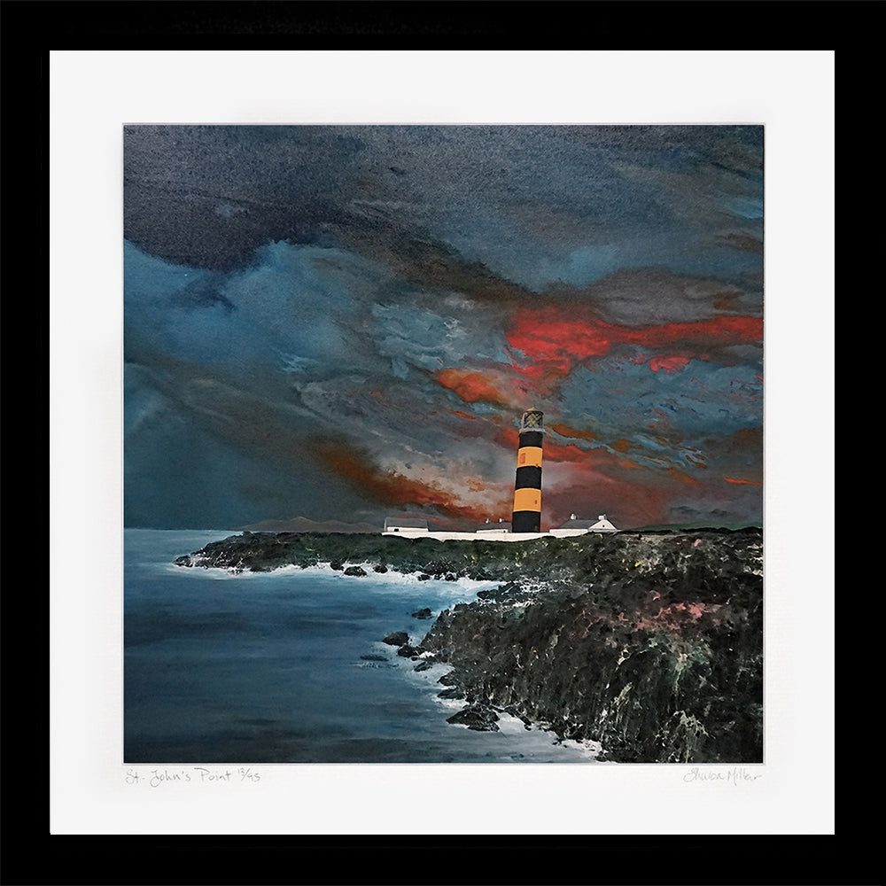 Print - St John's Point - Black Box Frame