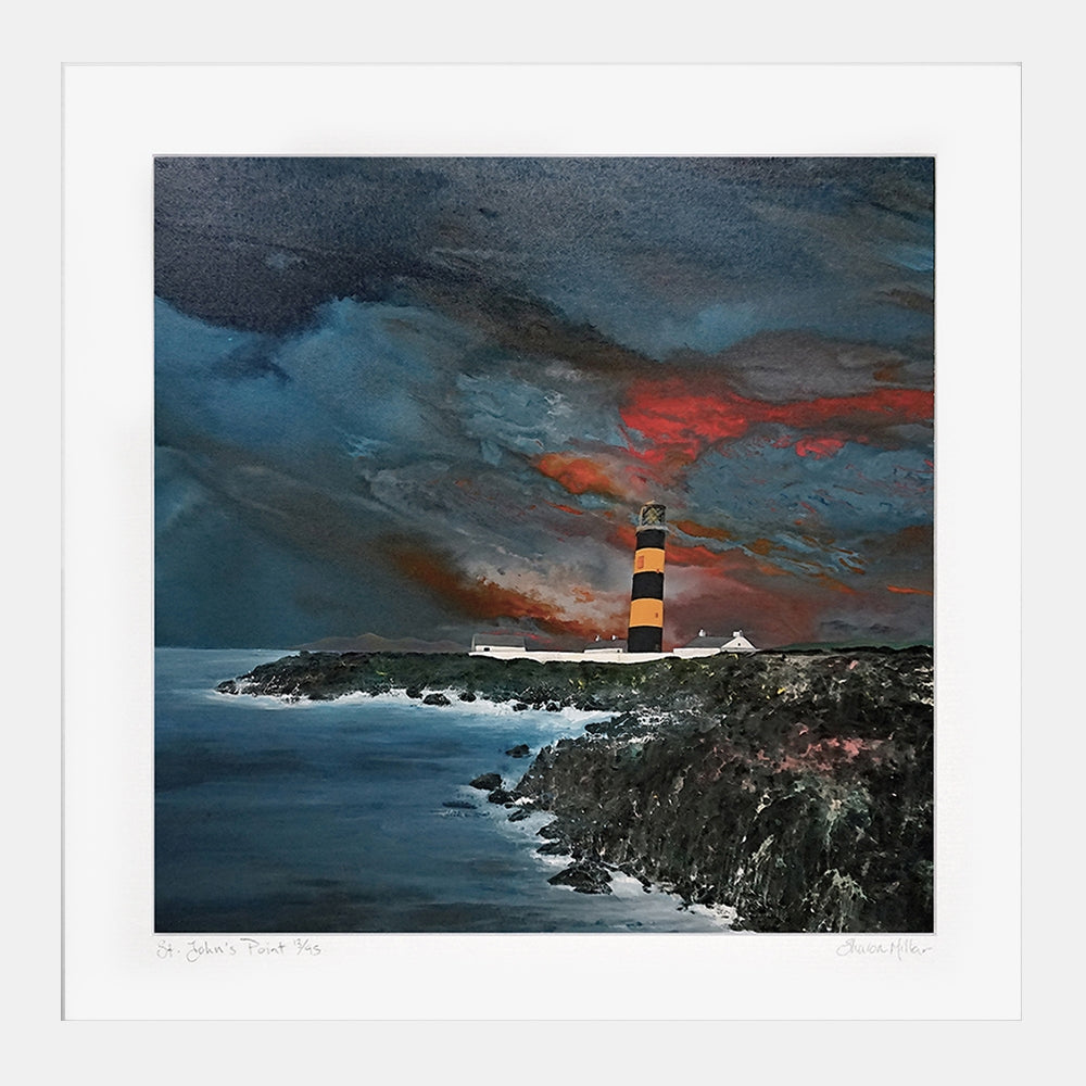 Print - St John's Point - White Box Frame