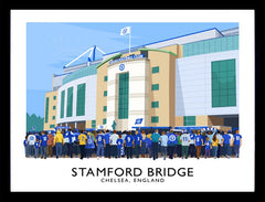 Sport - Football Stamford Bridge-40 x 30-Black Box Frame (No Mount)