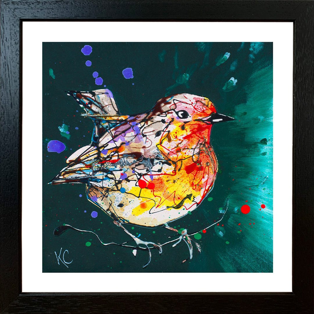 Print Open Edition Animals - Stand by Me-30 x 30-Black Box Frame (No Mount)