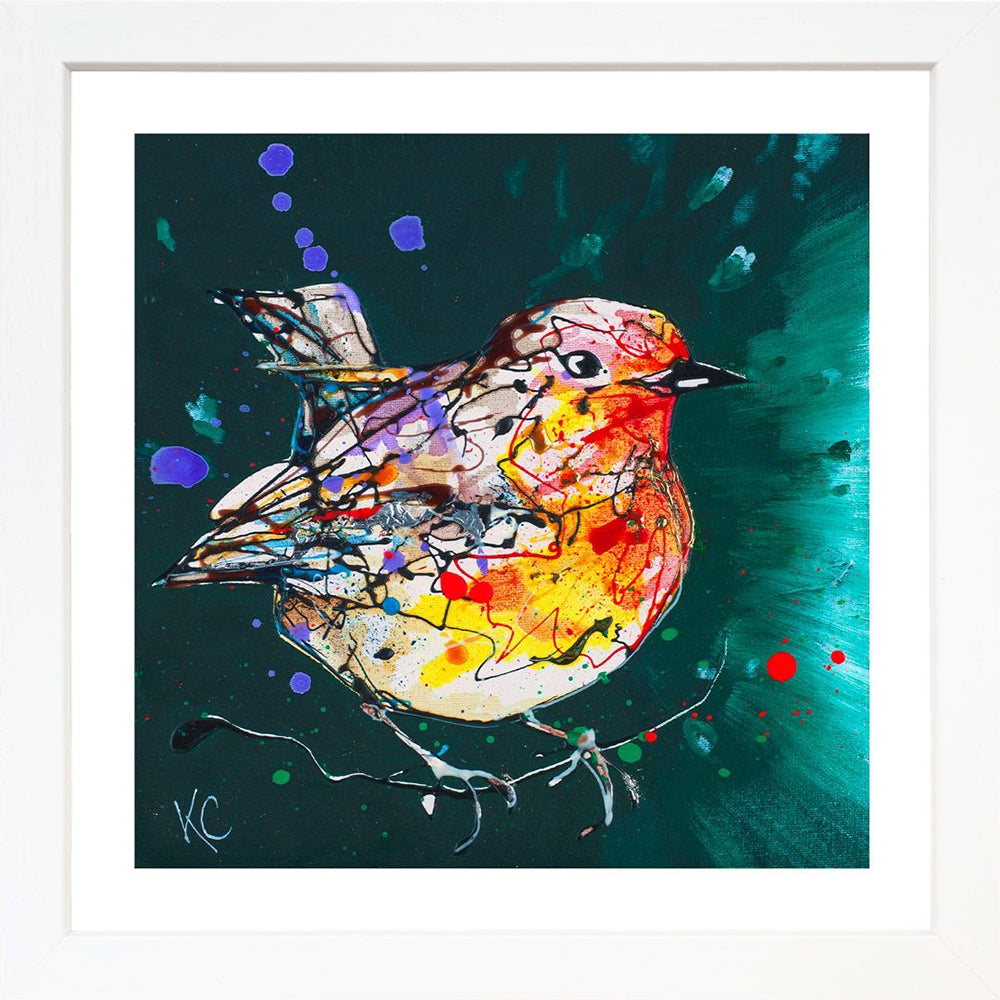 Print Open Edition Animals - Stand by Me-30 x 30-White Box Frame (No Mount)