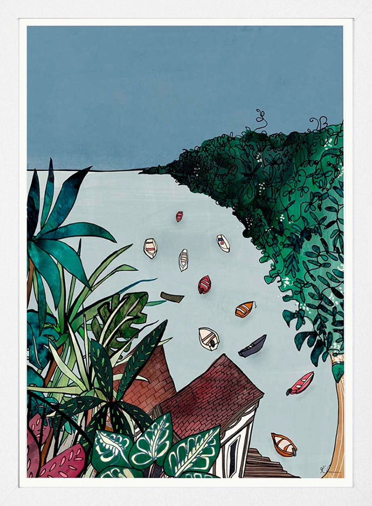 Start Of A Summer's Day White Frame