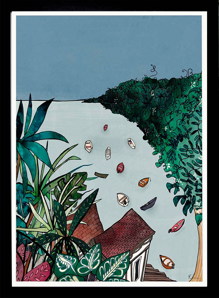 Start Of A Summer's Day Black Frame