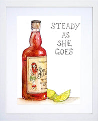 Drinks Rum - Sailor Jerry White Frame