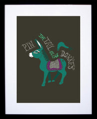 Pin the Tail on the Donkey Framed
