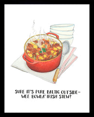 Food - Irish Stew 50 x 70 Frame Black