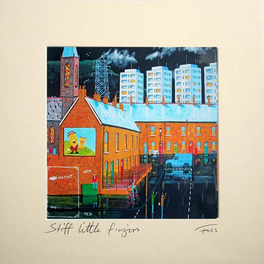 Stiff Little Fingers Unframed 15x15