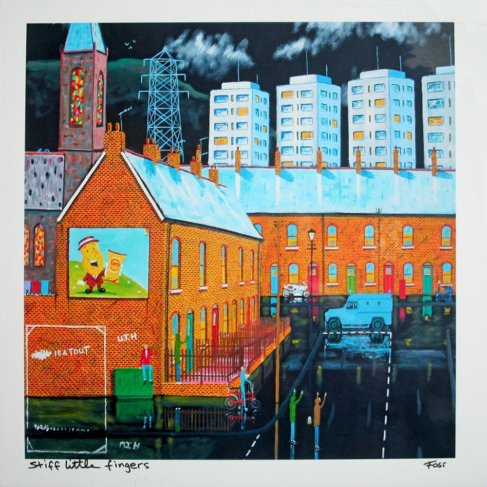 Stiff Little Fingers Unframed 40 x 40