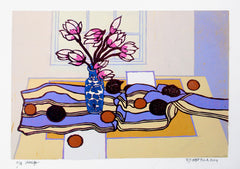 Linocut Print - Still Life Unframed