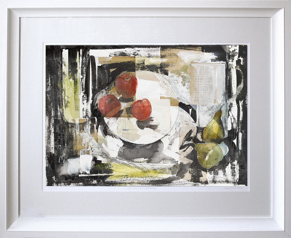 Still Life With Apples and Pears Framed