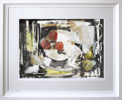 Still Life With Apples and Pears Framed