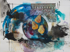 Still Life With Pears And Plums Unframed