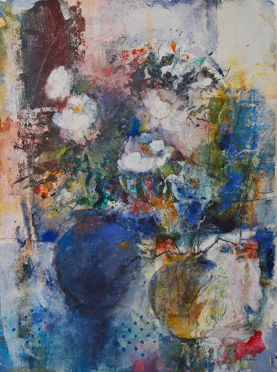 Print - Still Life With White Flowers Unframed