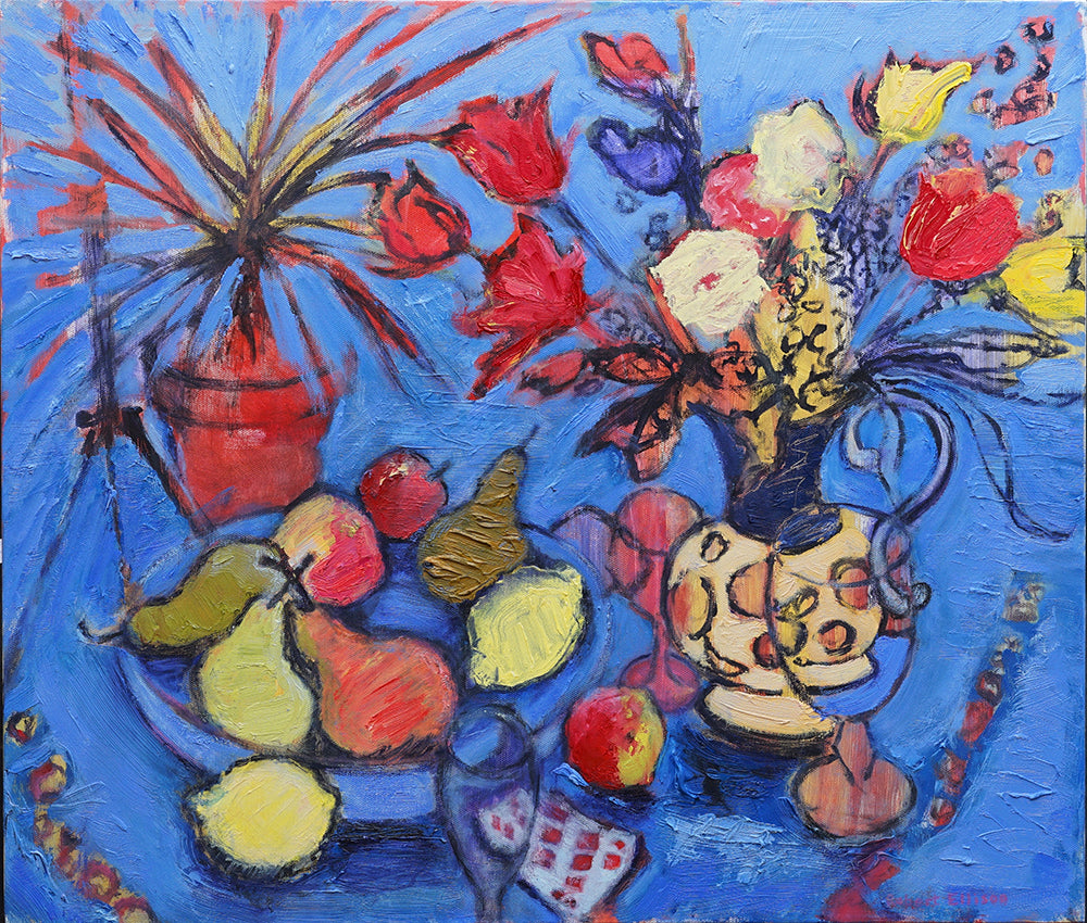 Print - Still Life With Eight Of Diamonds Unframed