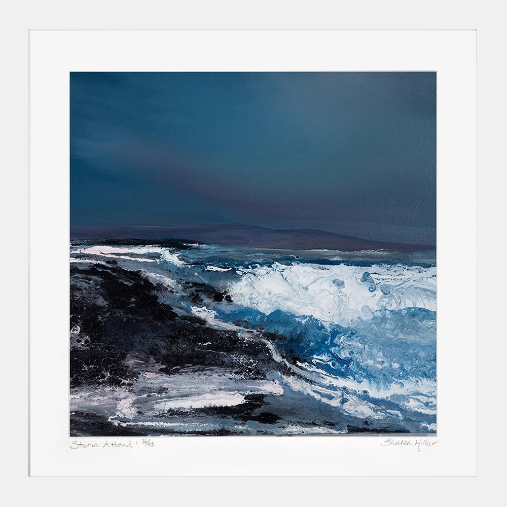 Print - Storm Ahead - White Box Frame