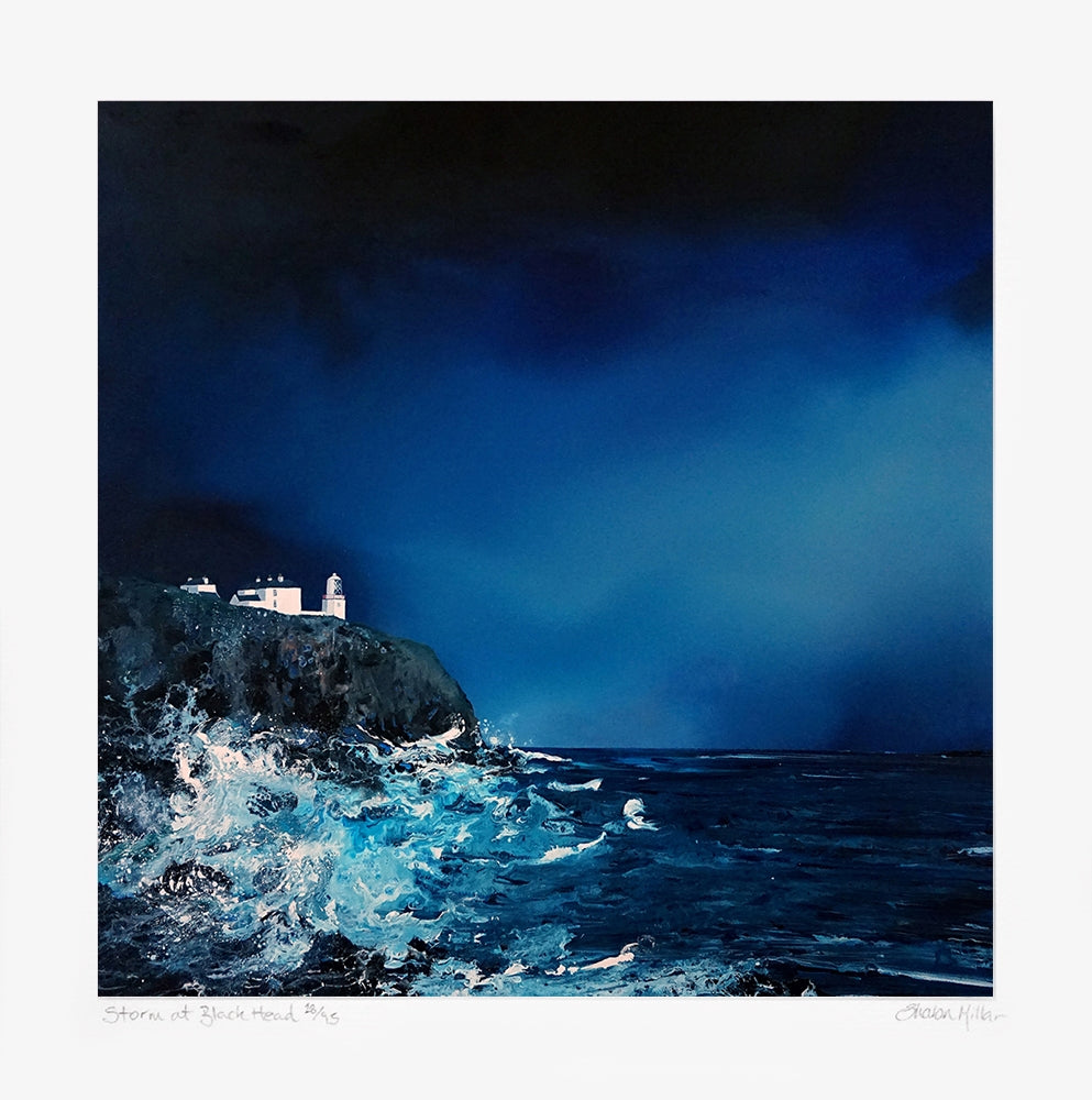 Print - Storm at Blackhead - Unframed