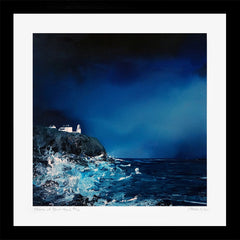 Print - Storm at Blackhead - Black Box Frame