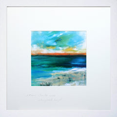 Print - Storm Clouds Over Strangford Lough White Frame
