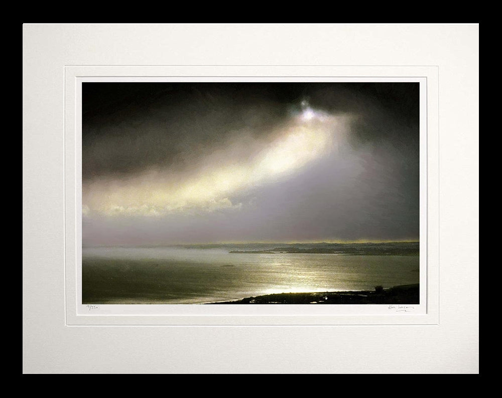 Co Down - Storm Clouds Strangford Flat Black Frame
