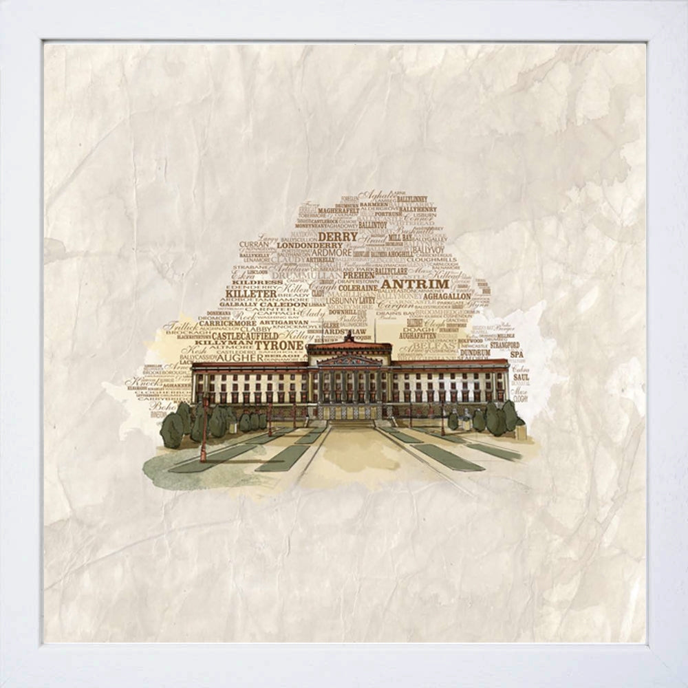 Belfast - Stormont White Frame