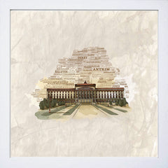 Belfast - Stormont White Frame