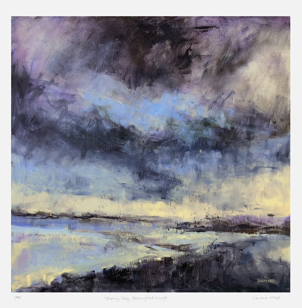 Print - Stormy Sky, Strangford Lough Unframed