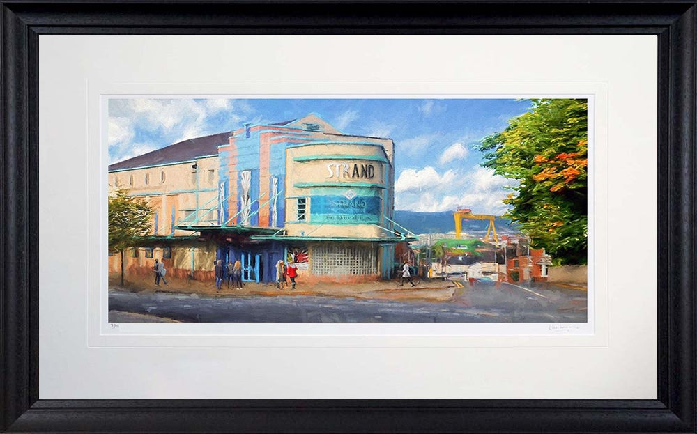 Belfast - Strand Cinema-71 x 45-Flat Black Frame