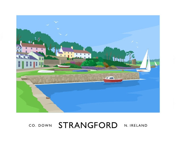 Co Down - Strangford Harbour Unframed 40x30