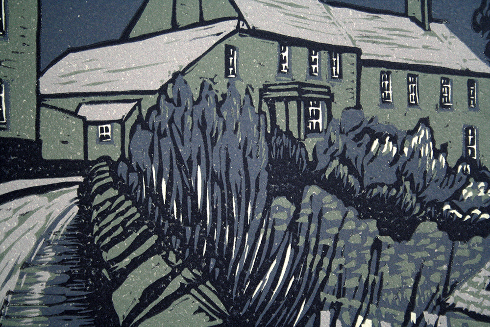 Linocut Print - Co Down Strangford 1994