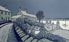 Linocut Print - Co Down Strangford 1994