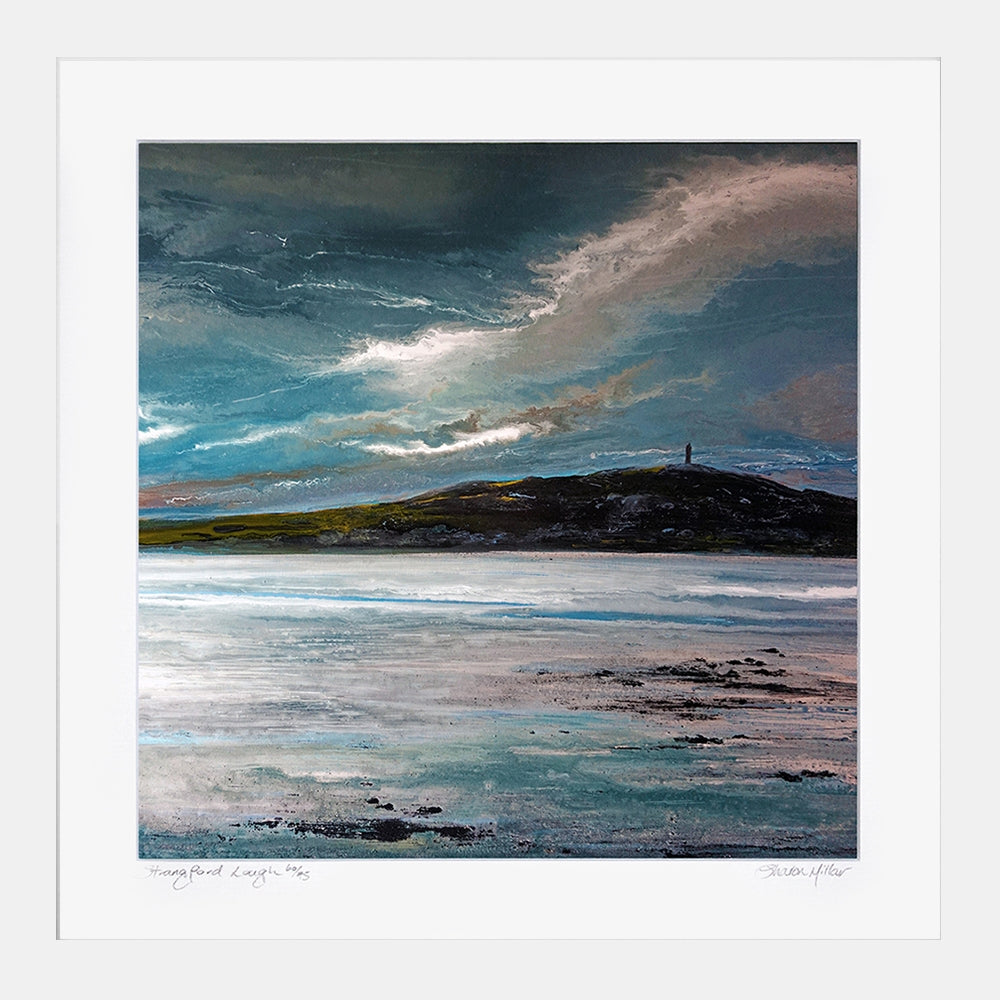 Print - Strangford Lough - White Box Frame