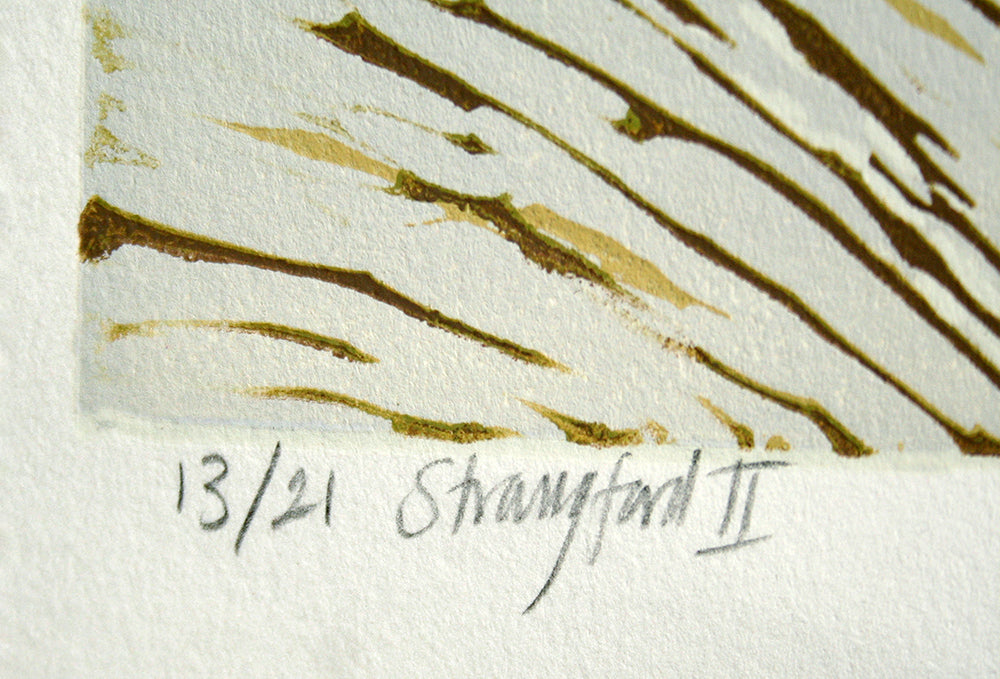 Linocut Print - Co Down Strangford Two