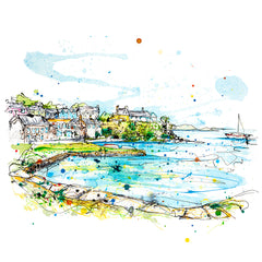 Print Open Edition Landscape - Strangford Village
