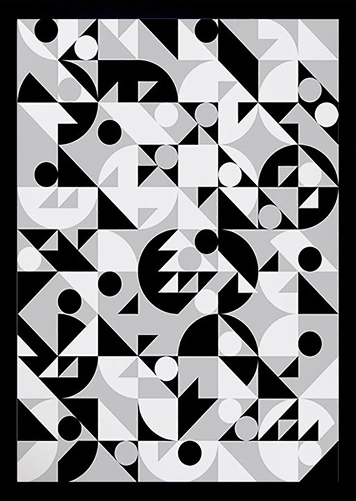 Pattern - Stronger (Monochrome) Black frame