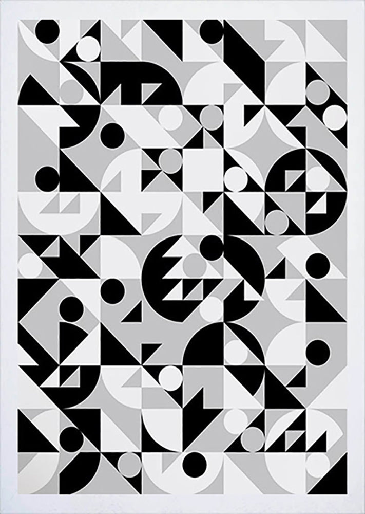 Pattern - Stronger in Monochrome Frame White