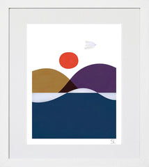 Summer Bird White Frame