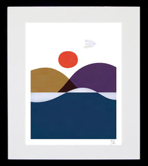 Summer Bird Black Frame