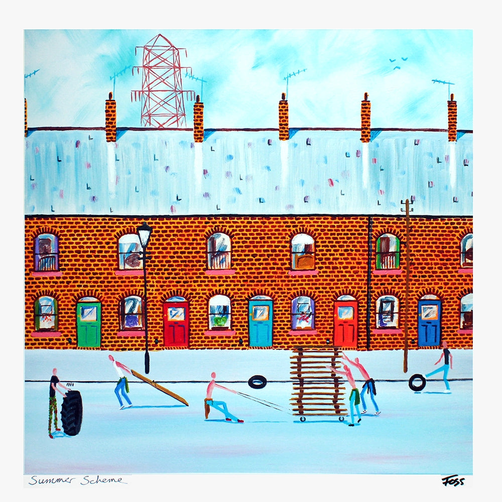 Print - Summer Scheme 40 x 40 Unframed