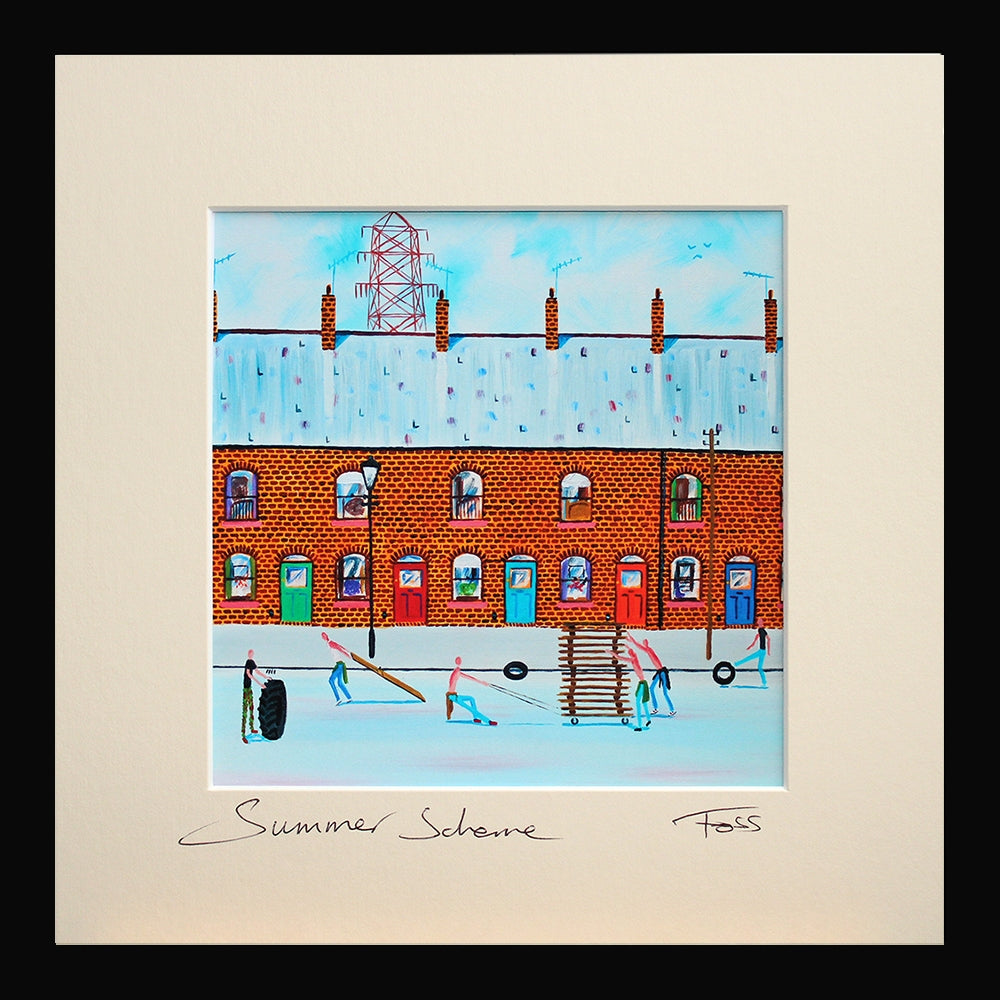 Print - Summer Scheme 15 x 15 Framed