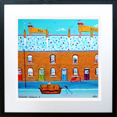 Print - Summer Scheme 2 40 x 40 Framed