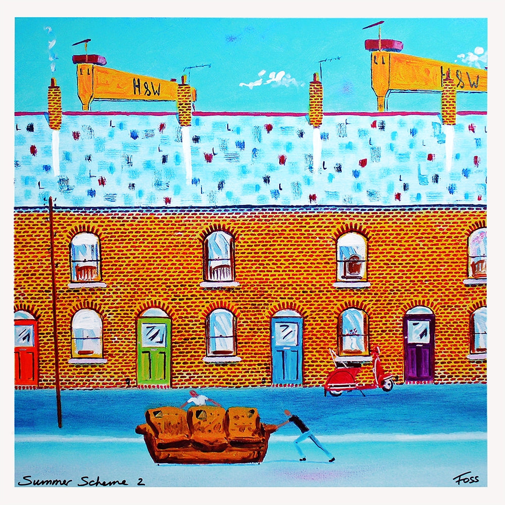 Print - Summer Scheme 2 40 x 40 Unframed