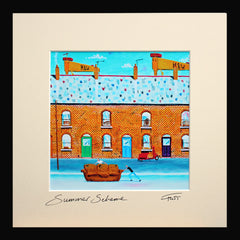 Print - Summer Scheme 2 15 x 15 Framed