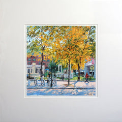 Sun Dappled Belfast Bikes 26.5 x 26.5 Unframed