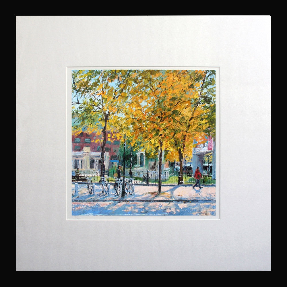 Sun Dappled Belfast Bikes 26.5 x 26.5 Framed